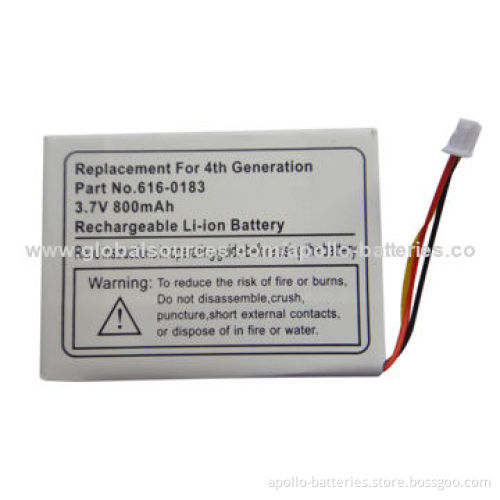 Mobile Phone Battery for iPod 4G, with 800mAh Capacity